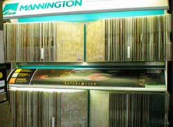 Mannington linolem display